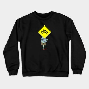 zombie bicycle Crewneck Sweatshirt